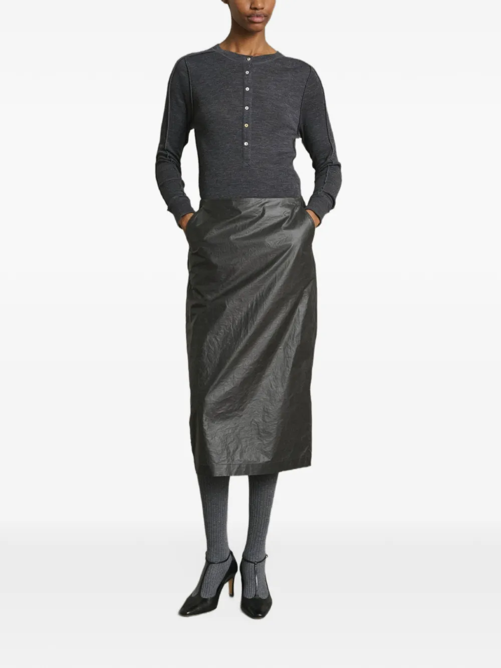Soeur Laos trui met knopen Grijs