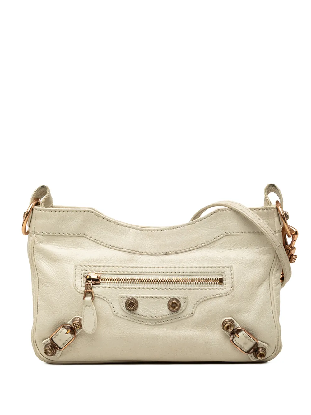 Balenciaga Pre-Owned 2005-2026 Lambskin Motocross Giant 21 Hip crossbody bag - Toni neutri
