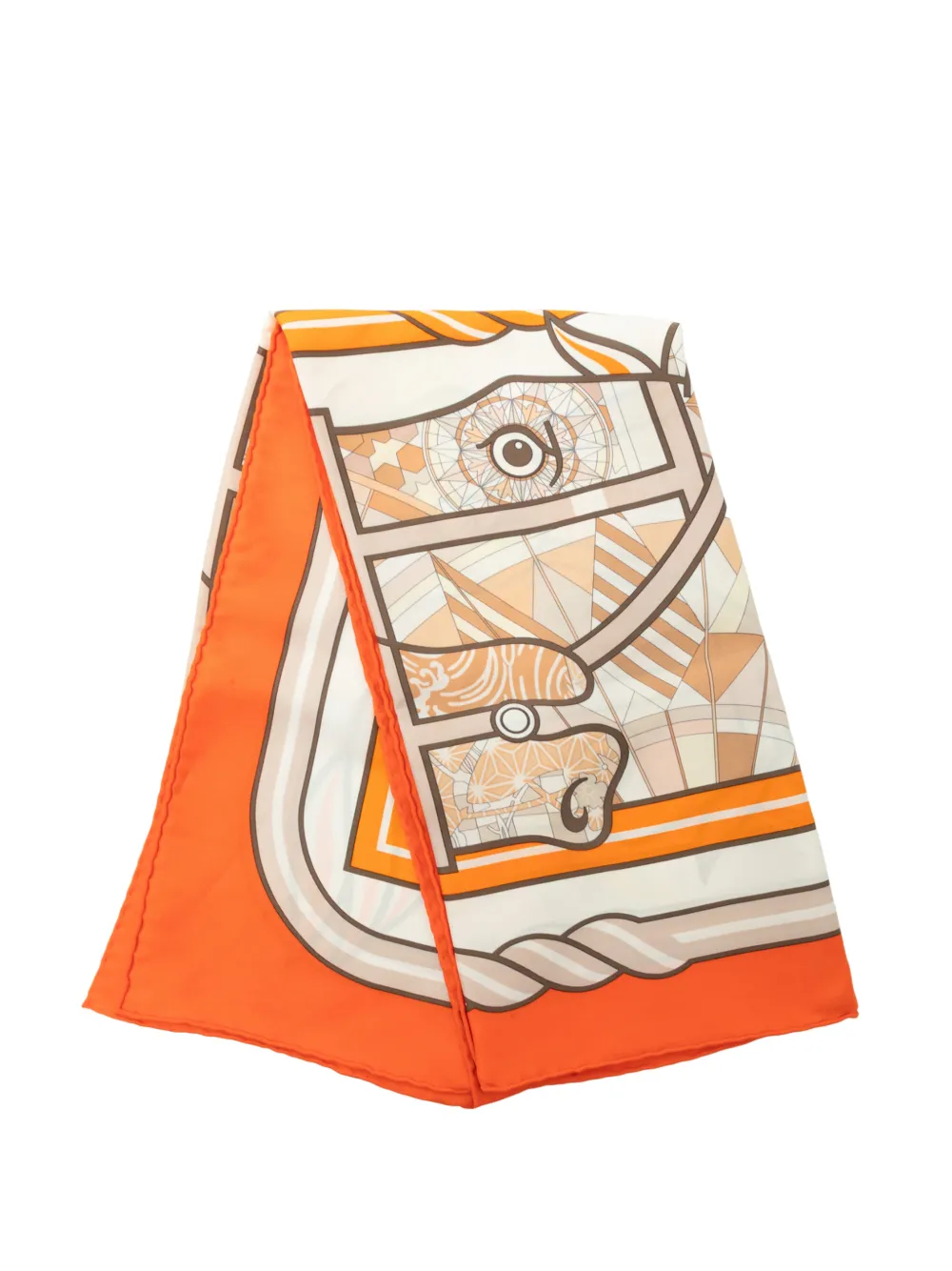 Hermès Pre-Owned 2000-2026 Quadrige Silk Scarf 70 scarves - Orange