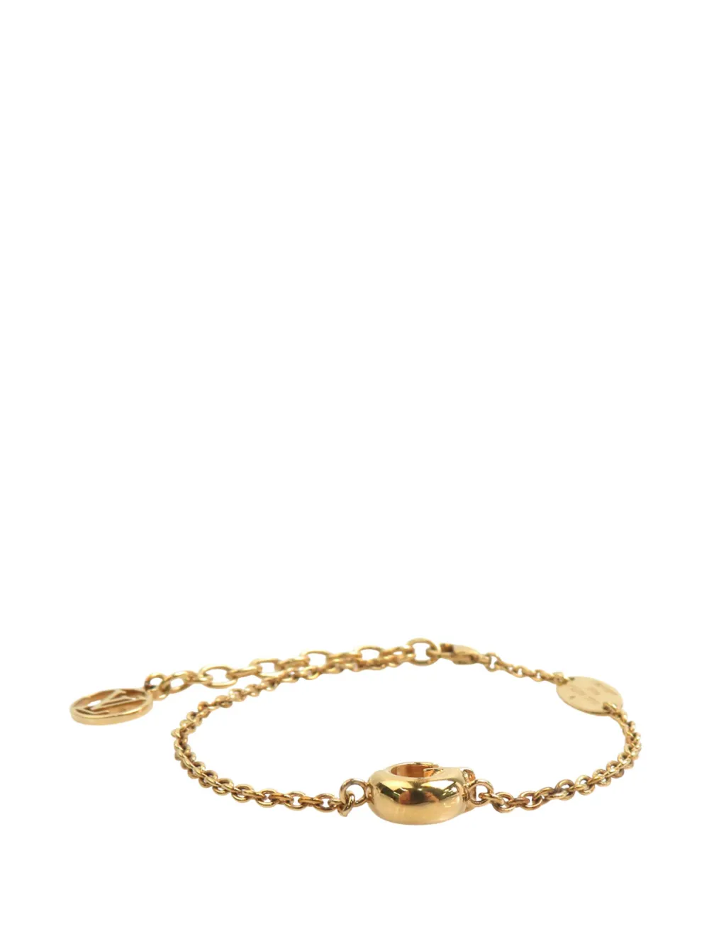 Louis Vuitton Pre-Owned bracelet fantaisie LV & Me Lettre G en métal plaqué or (2015) Louis Vuitton Pre-Owned bracelet fantaisie LV & Me Lettre G en métal plaqué or (2015)