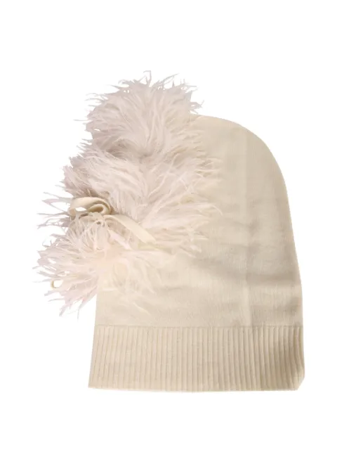 P.A.R.O.S.H. gorro con detalle de plumas