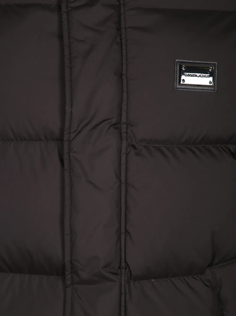 Emporio Armani down jacket in ultra fine ribstop with regular fit Zwart