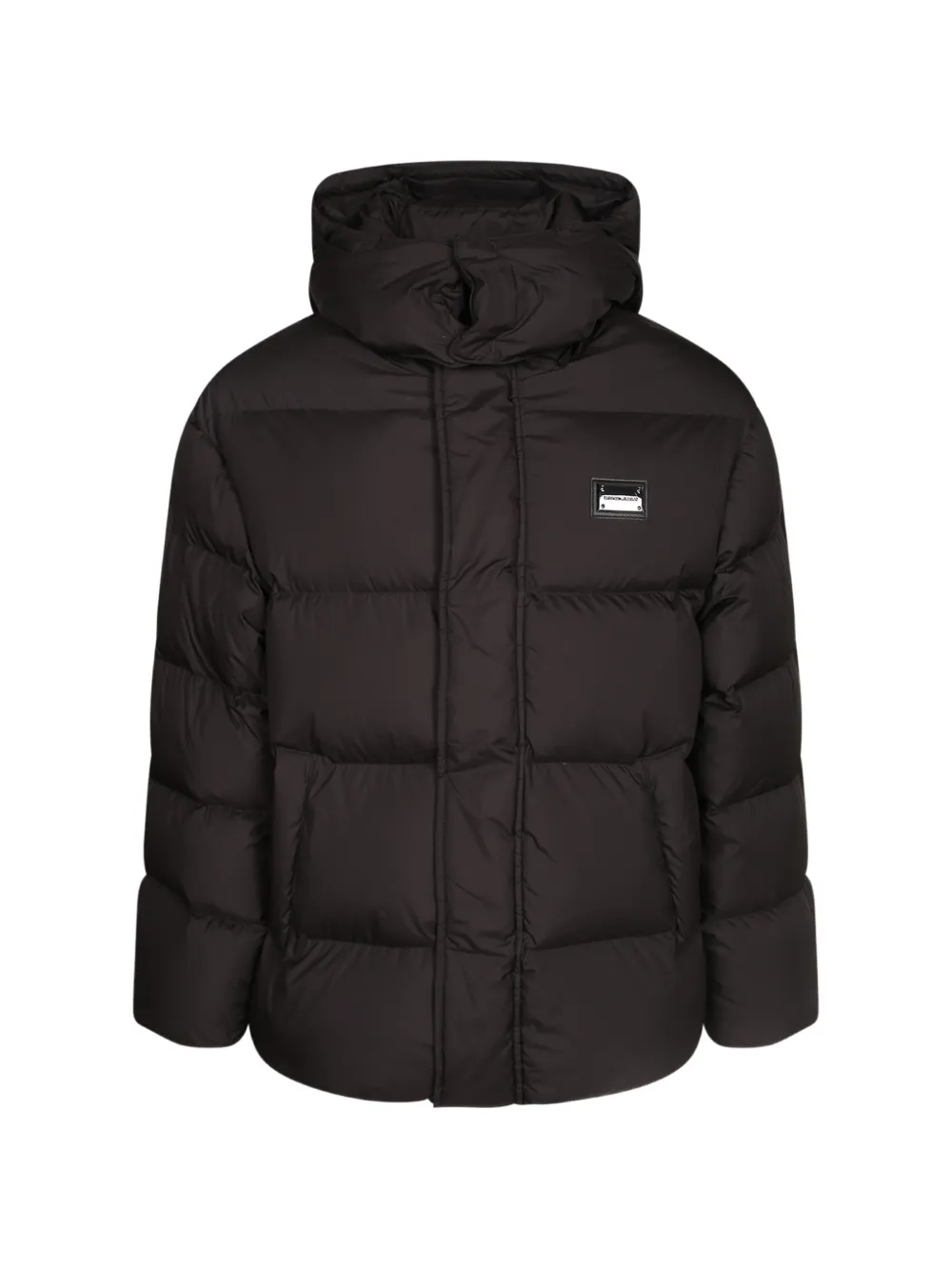 Emporio Armani down jacket in ultra fine ribstop with regular fit - Schwarz