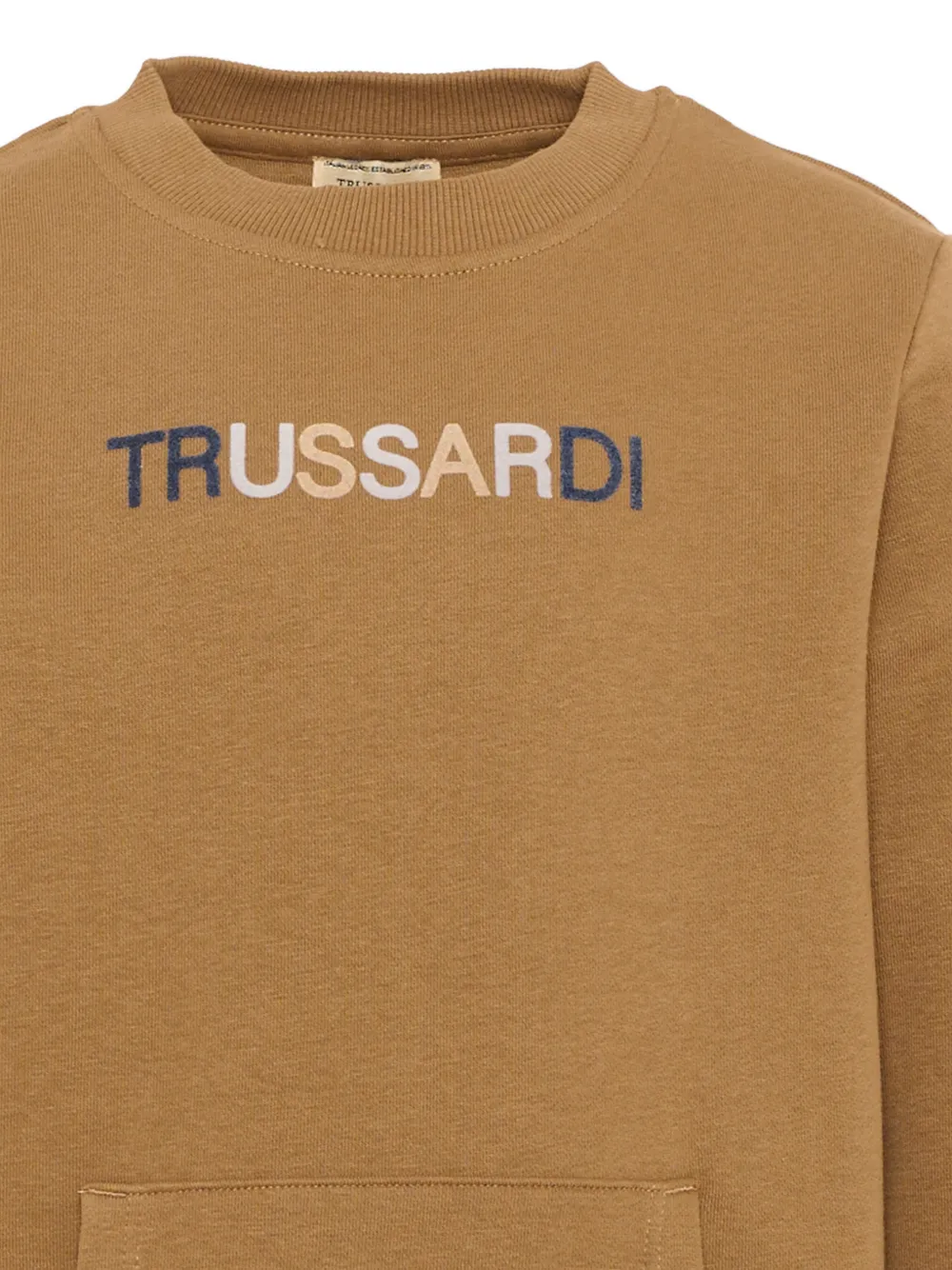 TRUSSARDI JUNIOR Sweater met logoprint Bruin