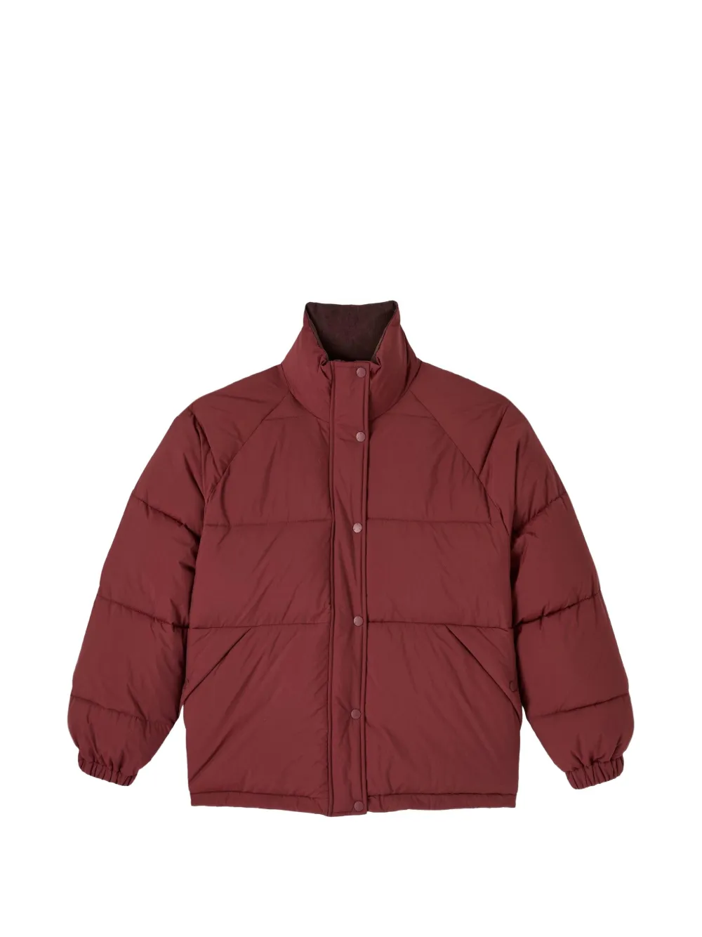 A.P.C. Julie - burgundy water-repellent puffer jacket - Red