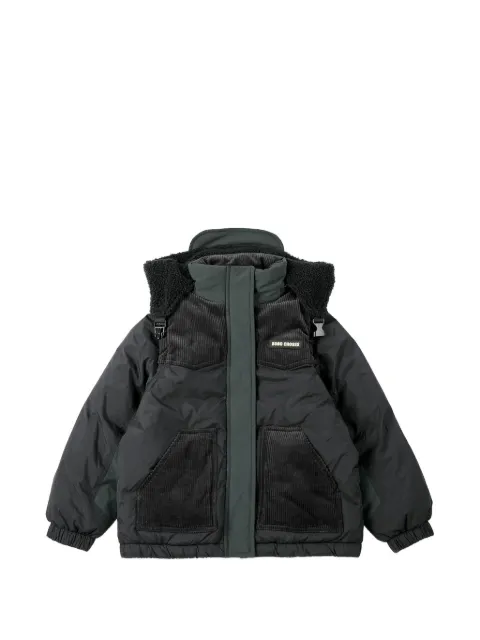 Bobo Choses corduroy-panel padded jacket