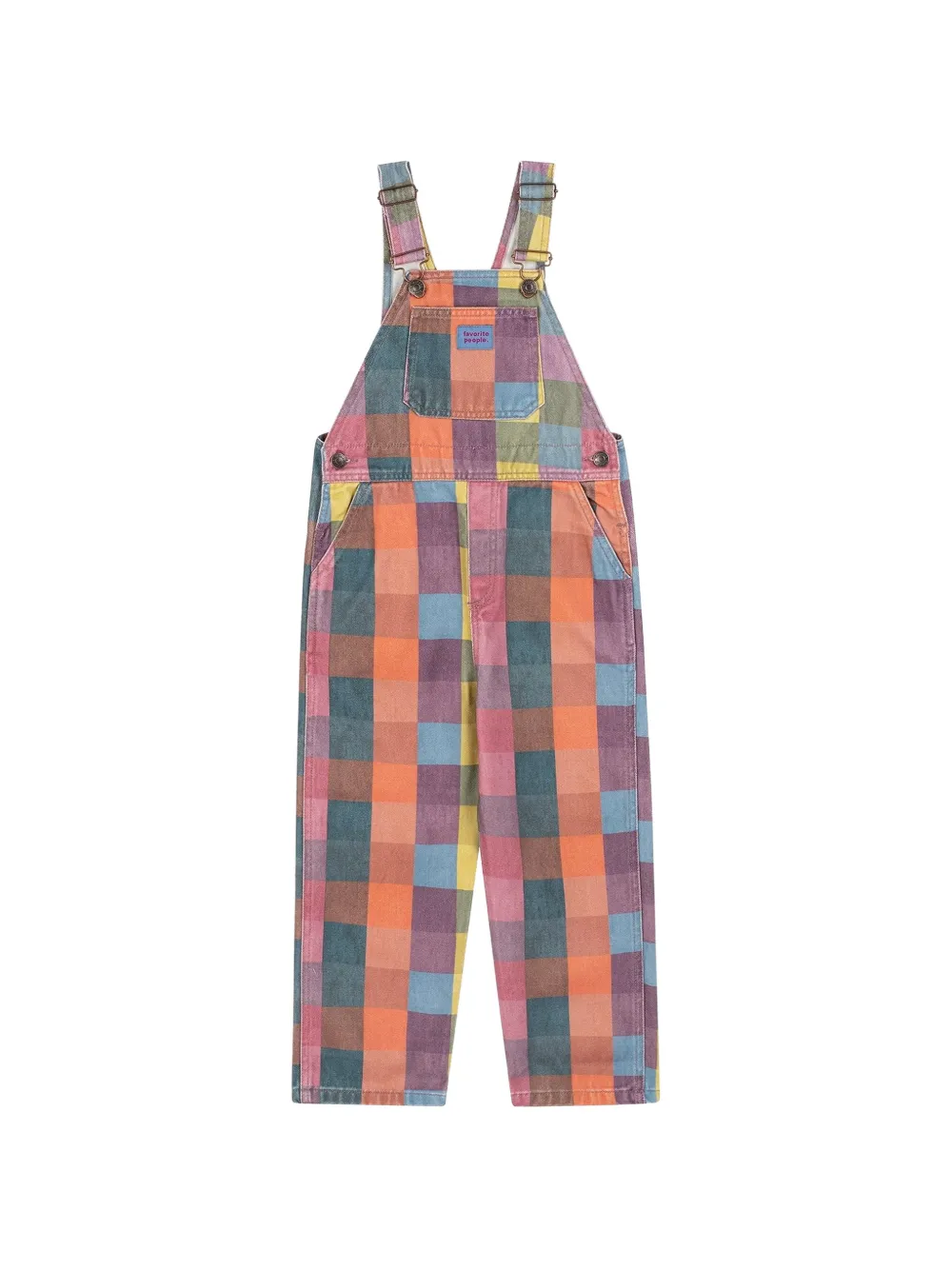 Favorite People Bookstore check-pattern overalls - Rose Favorite People Bookstore check-pattern overalls - Rose
