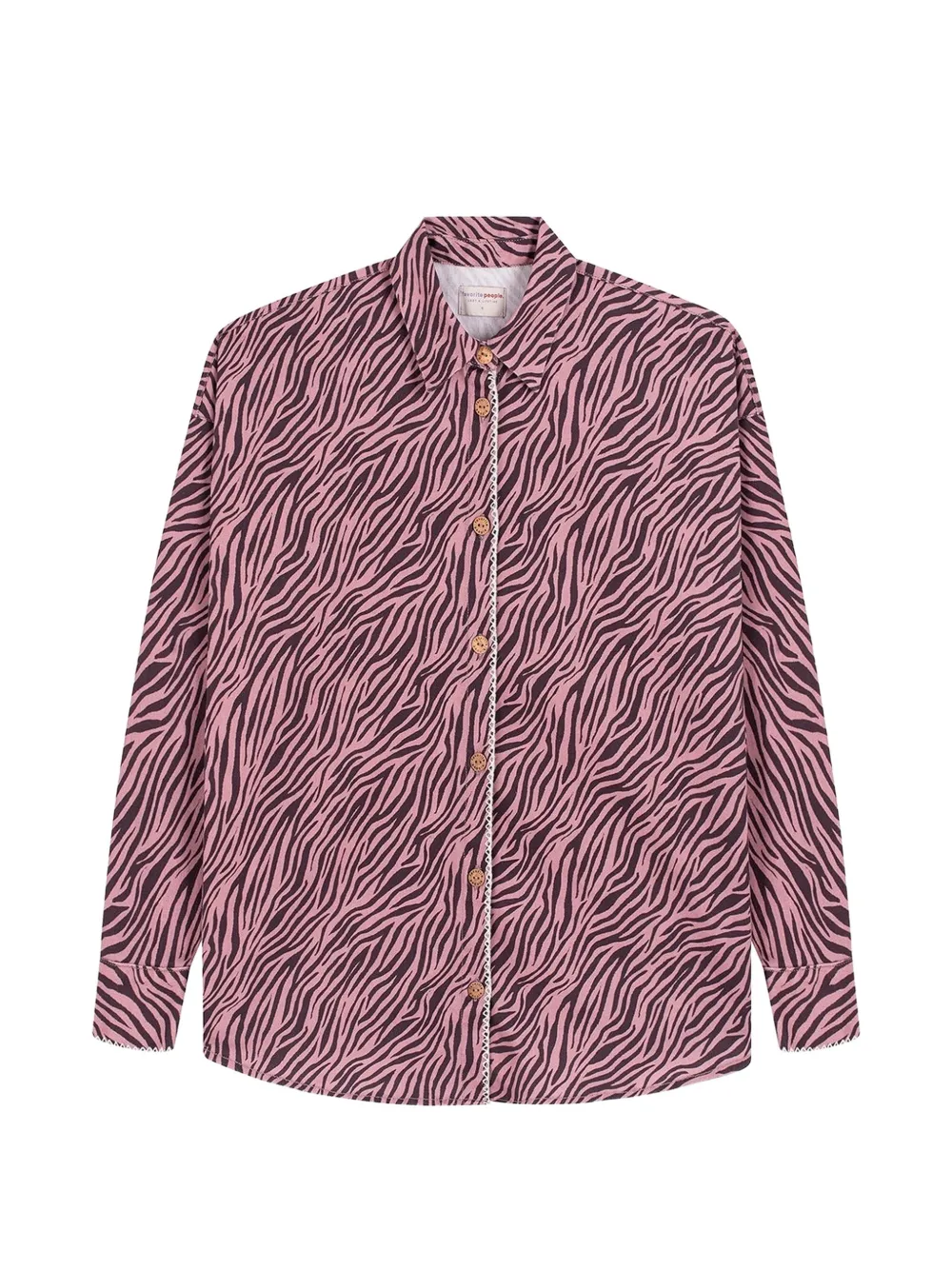 Favorite People Lake zebra-pattern shirt