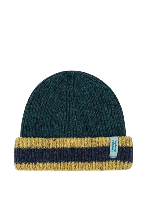 Favorite People Band striped ribbed-cuff beanie hat