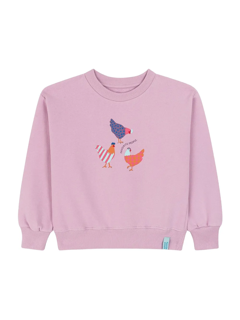 Favorite People Best Friends sweater met grafische print Roze