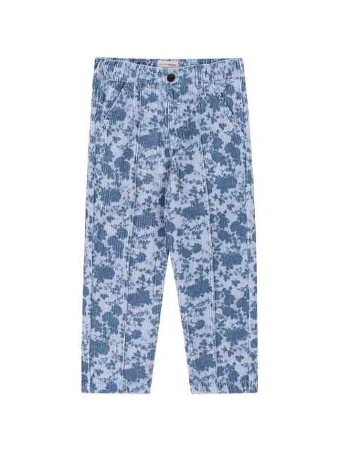 Favorite People Bakery floral-print corduroy straight-leg trousers