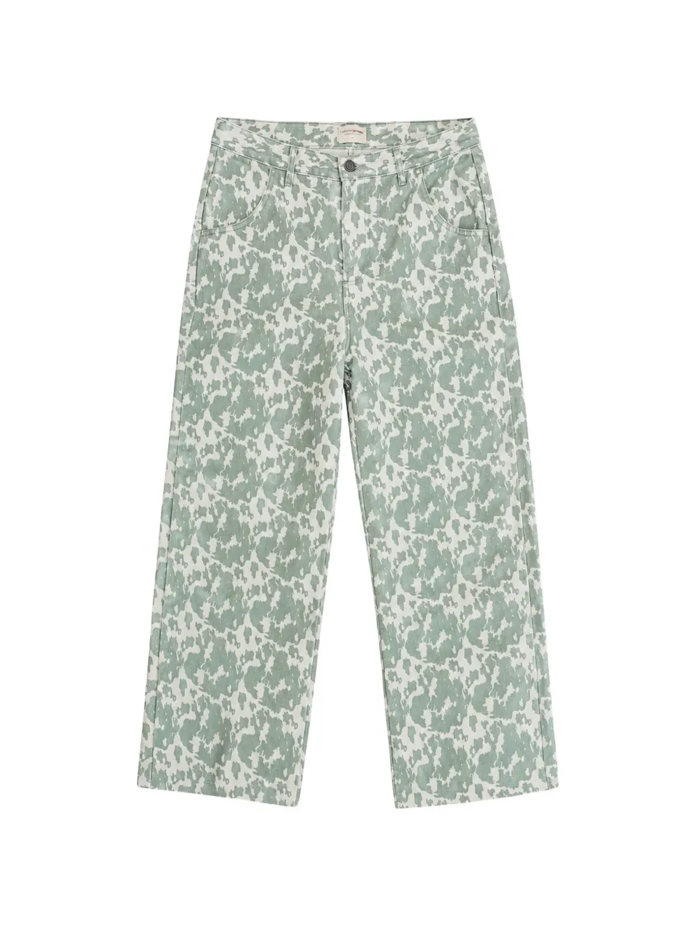 Favorite People Crush cow-print wide-leg trousers