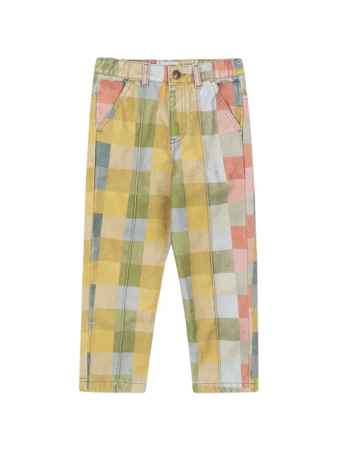 Favorite People Roller Skates check-pattern trousers