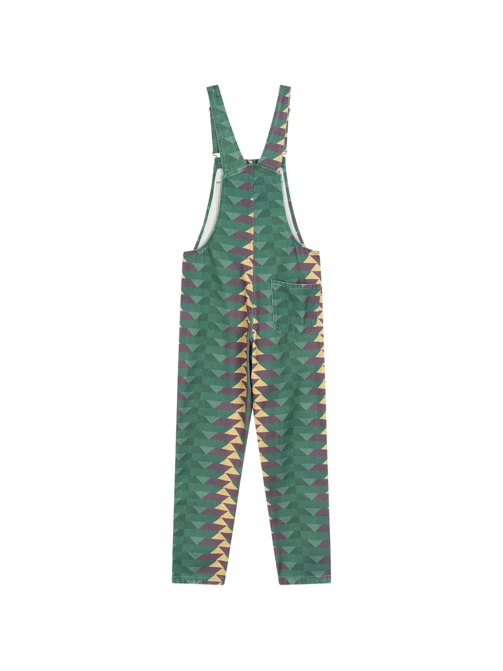 Favorite People Band geometric-pattern overalls - Verde