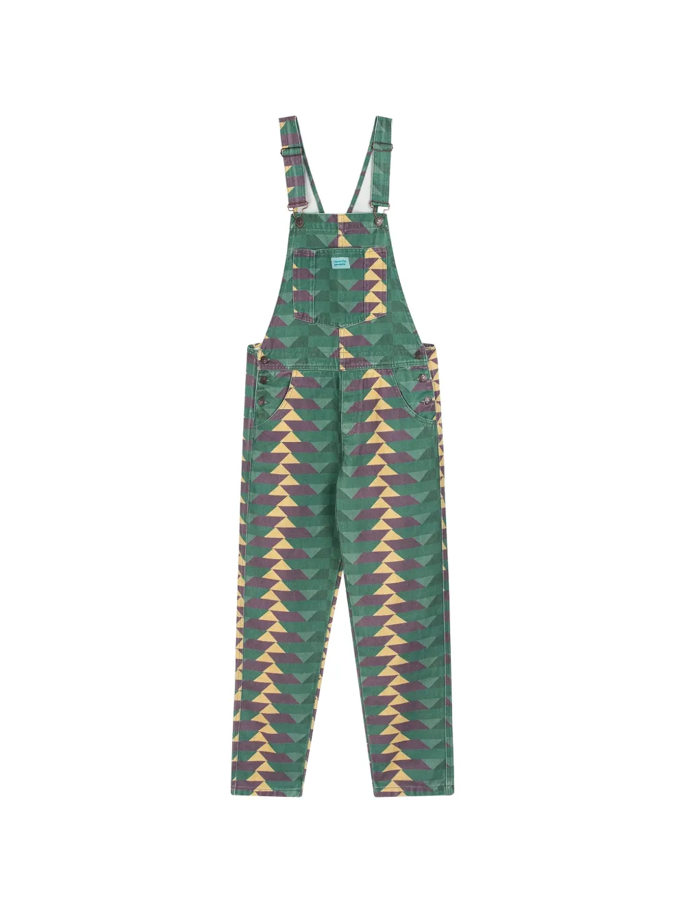 Favorite People Band geometric-pattern overalls