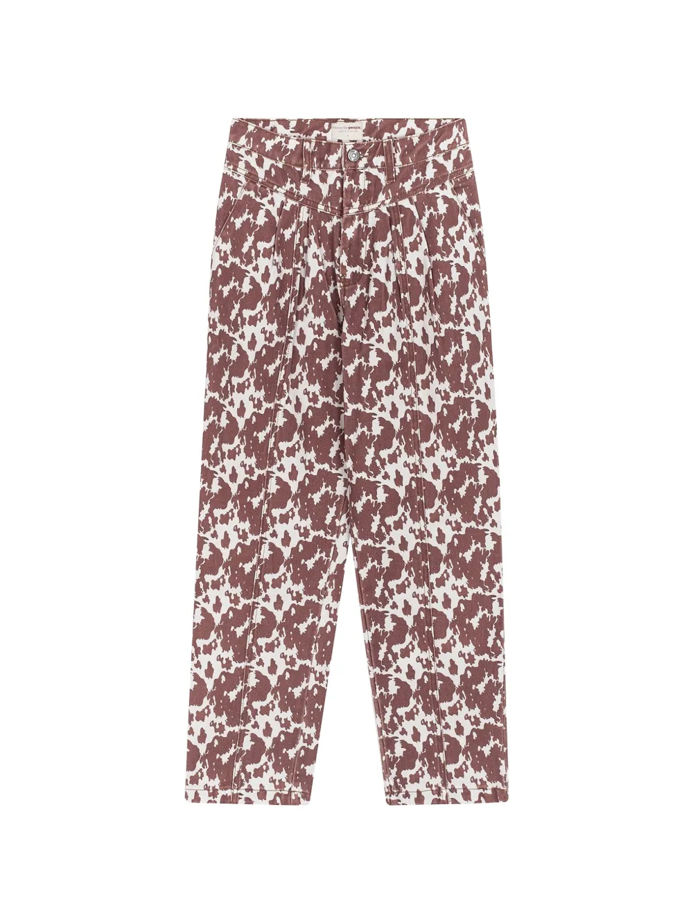 Favorite People Picnic cow-pattern trousers