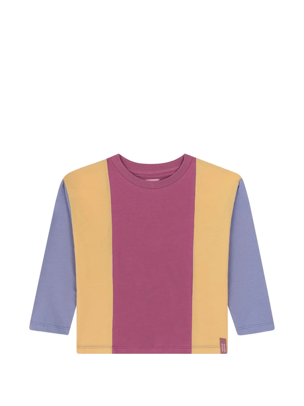 Favorite People t-shirt Crew colour block à manches longues - Rose Favorite People t-shirt Crew colour block à manches longues - Rose