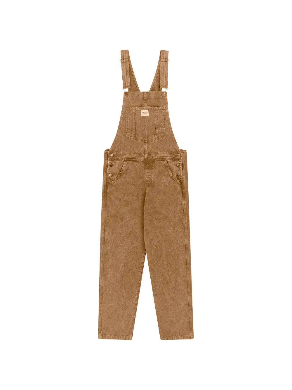 Favorite People Train Station garment-dyed overalls - Toni neutri