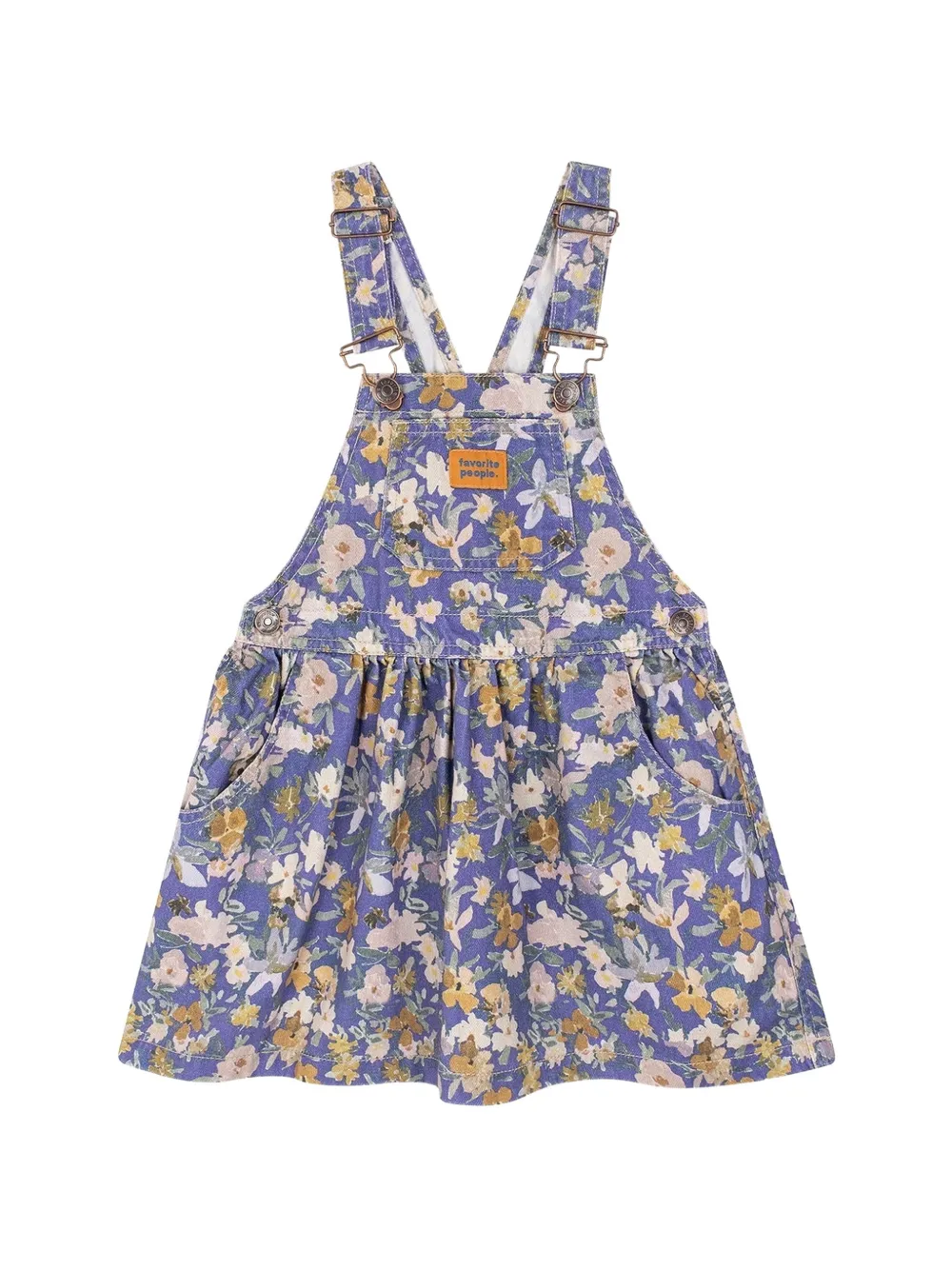 Favorite People minijupe chasuble Jukebox à fleurs - Violet