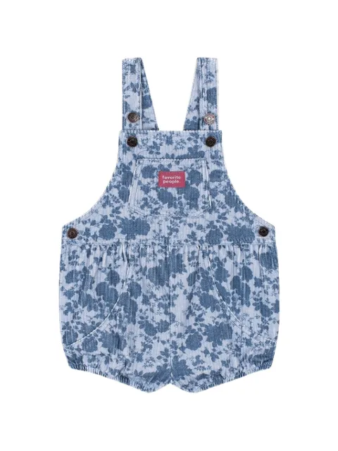 Favorite People Bakery floral-print corduroy romper