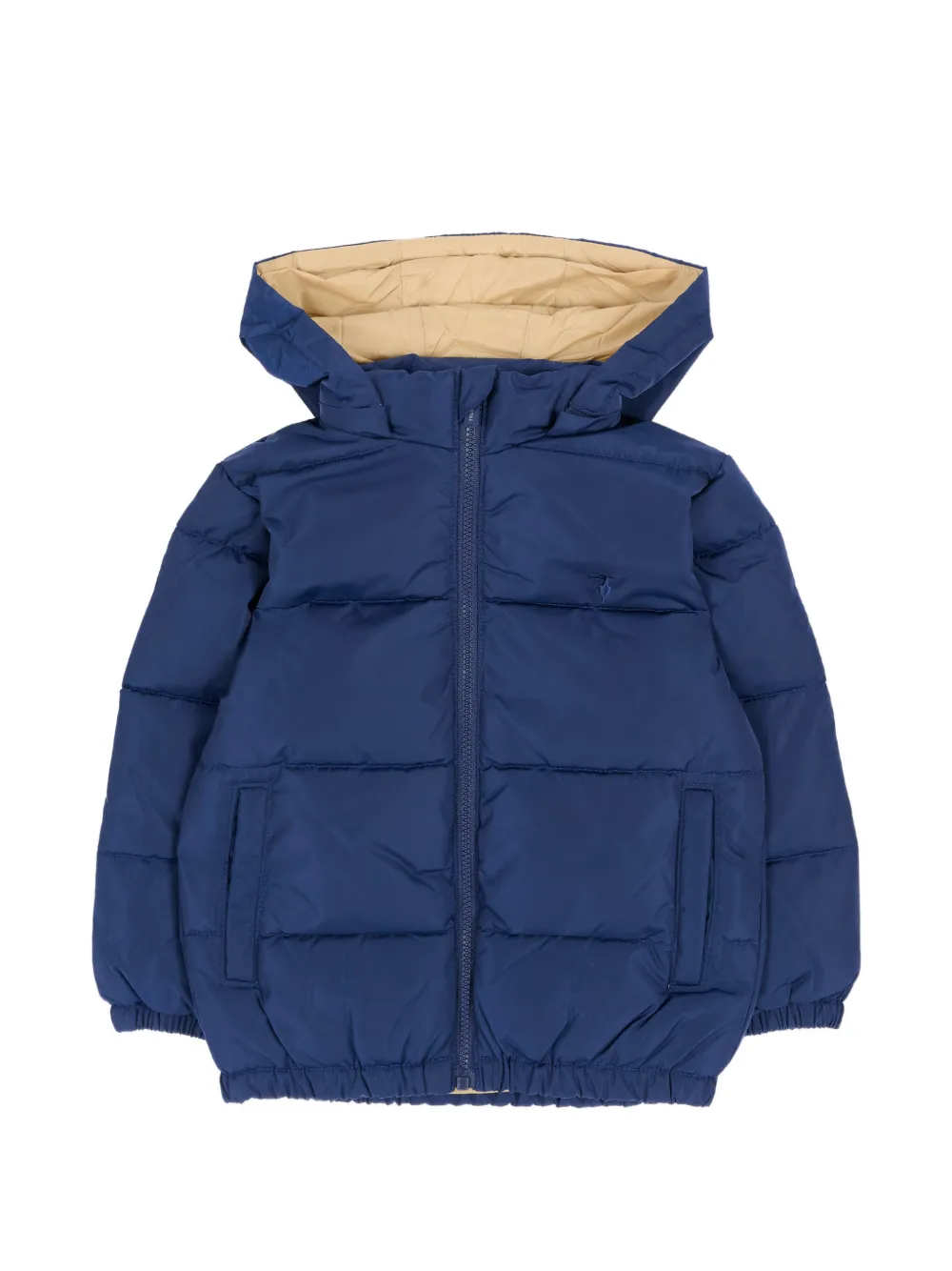 TRUSSARDI JUNIOR hooded padded jacket - Blu