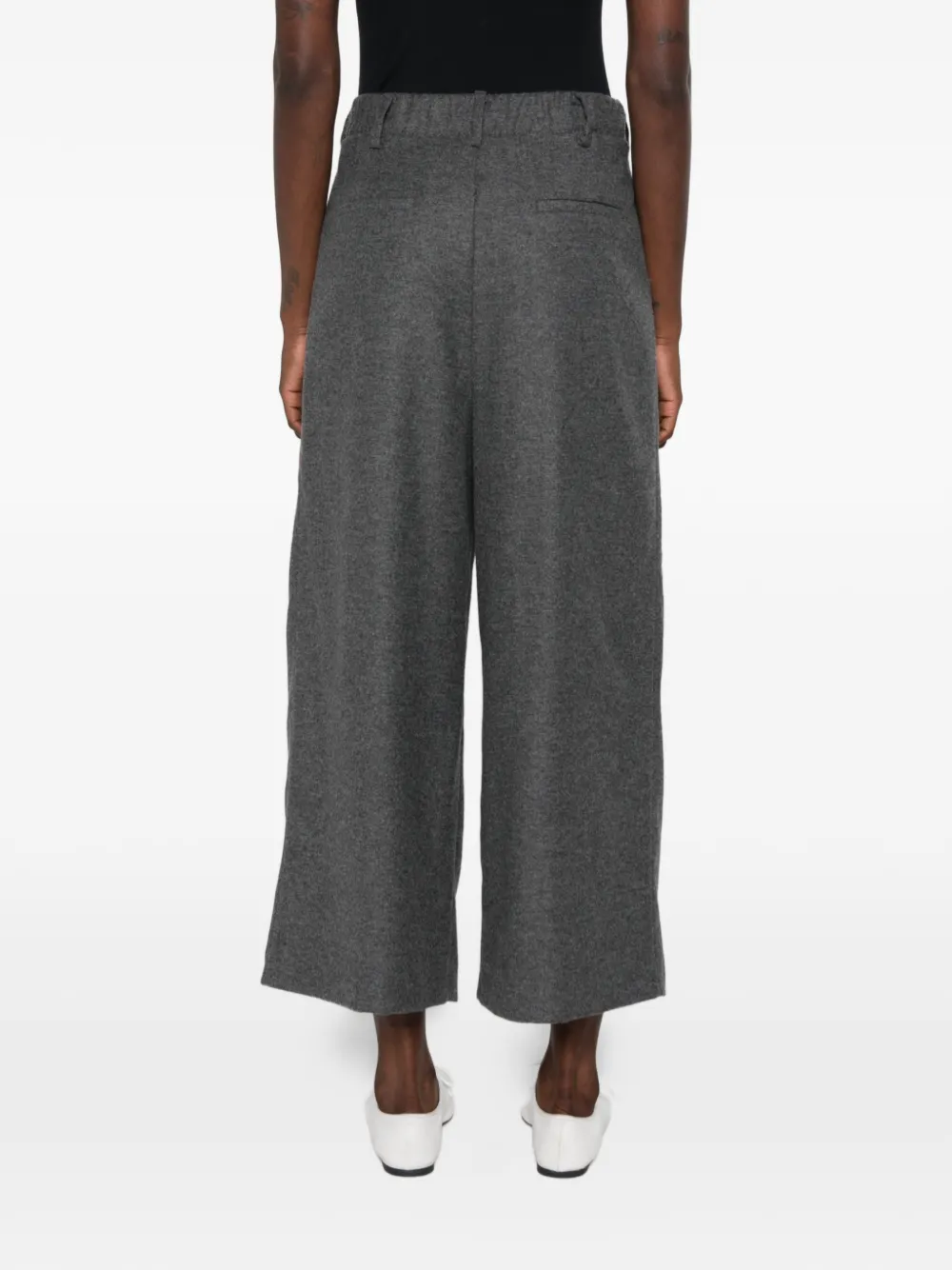SUSANNE BOMMER Cropped plooibroek Grijs