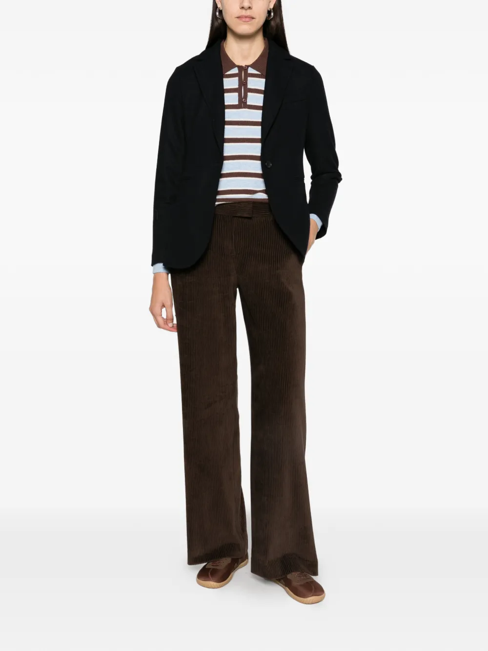 Circolo 1901 Blazer met enkele rij knopen Blauw