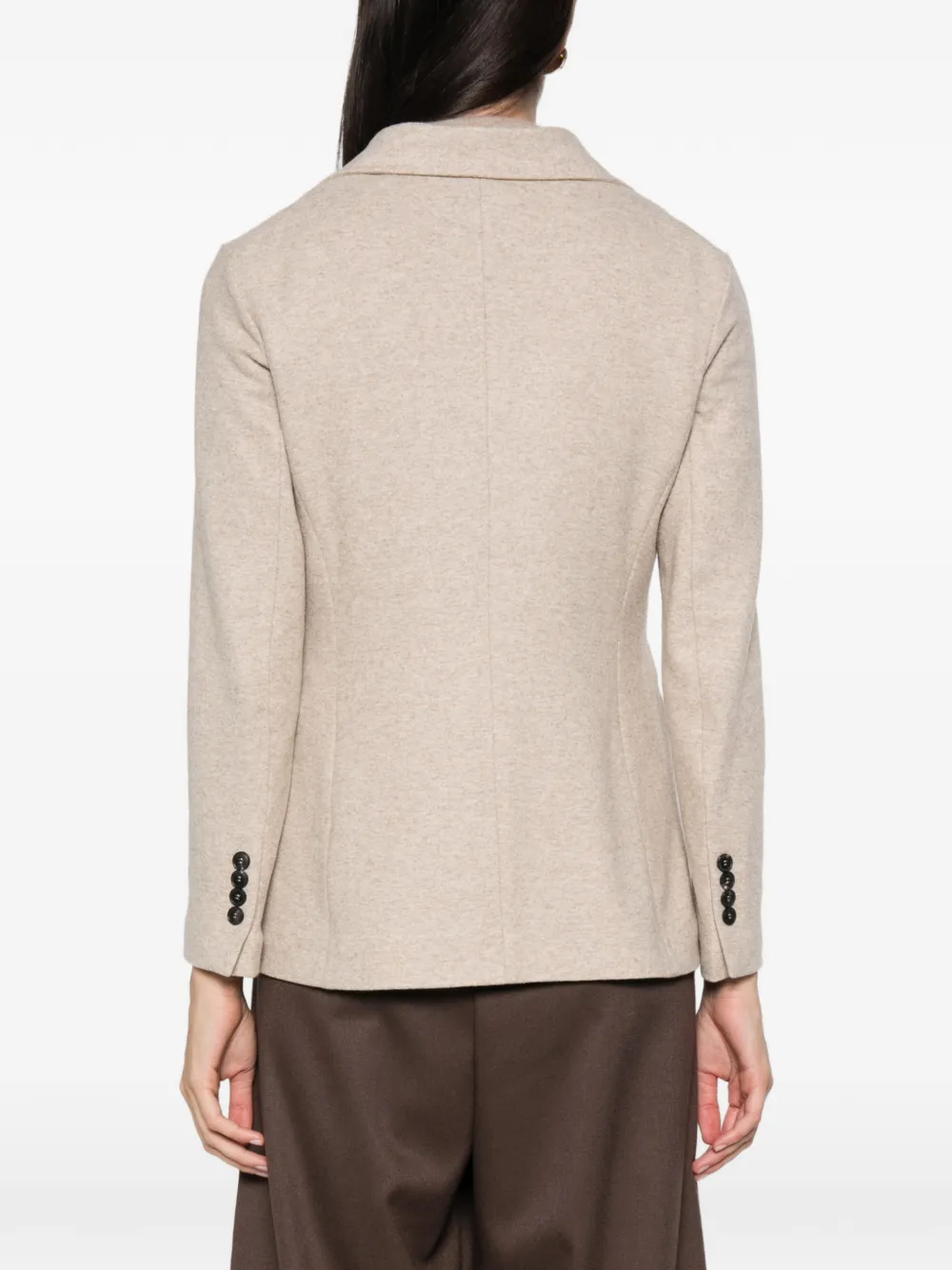 Circolo 1901 Blazer met V-hals en lange mouwen Beige