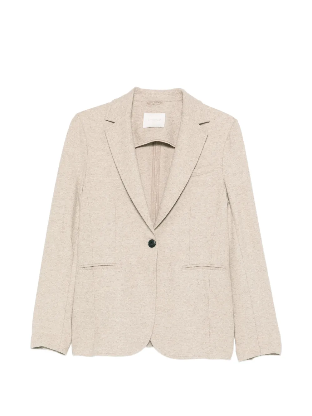 Circolo 1901 long-sleeves V-neck blazer - Nude