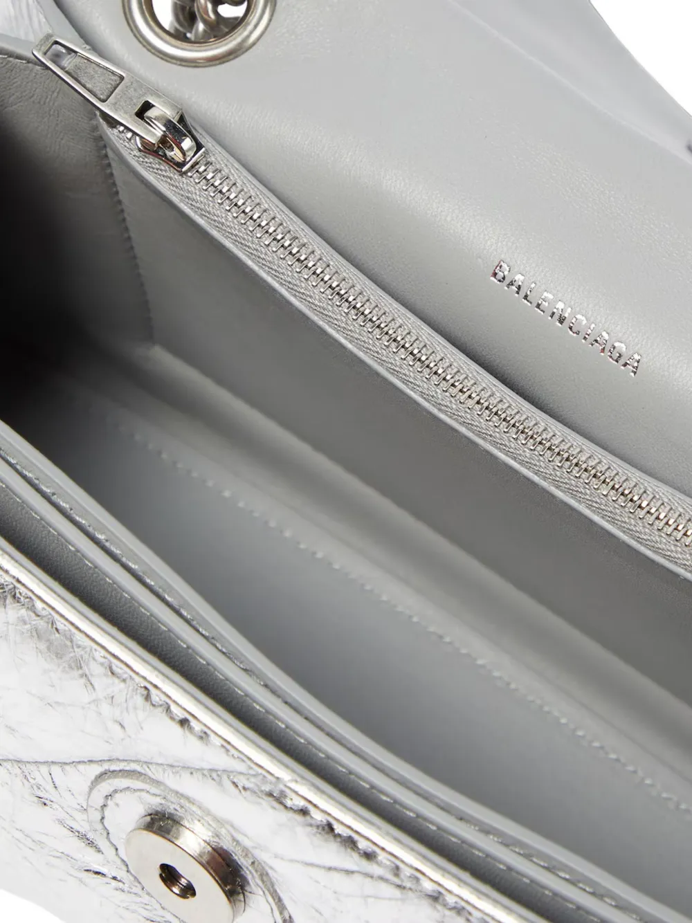 Balenciaga small Crush quilted leather shoulder bag Zilver