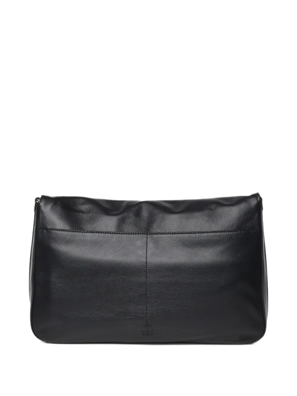PINKO Love Birds leren schoudertas Zwart