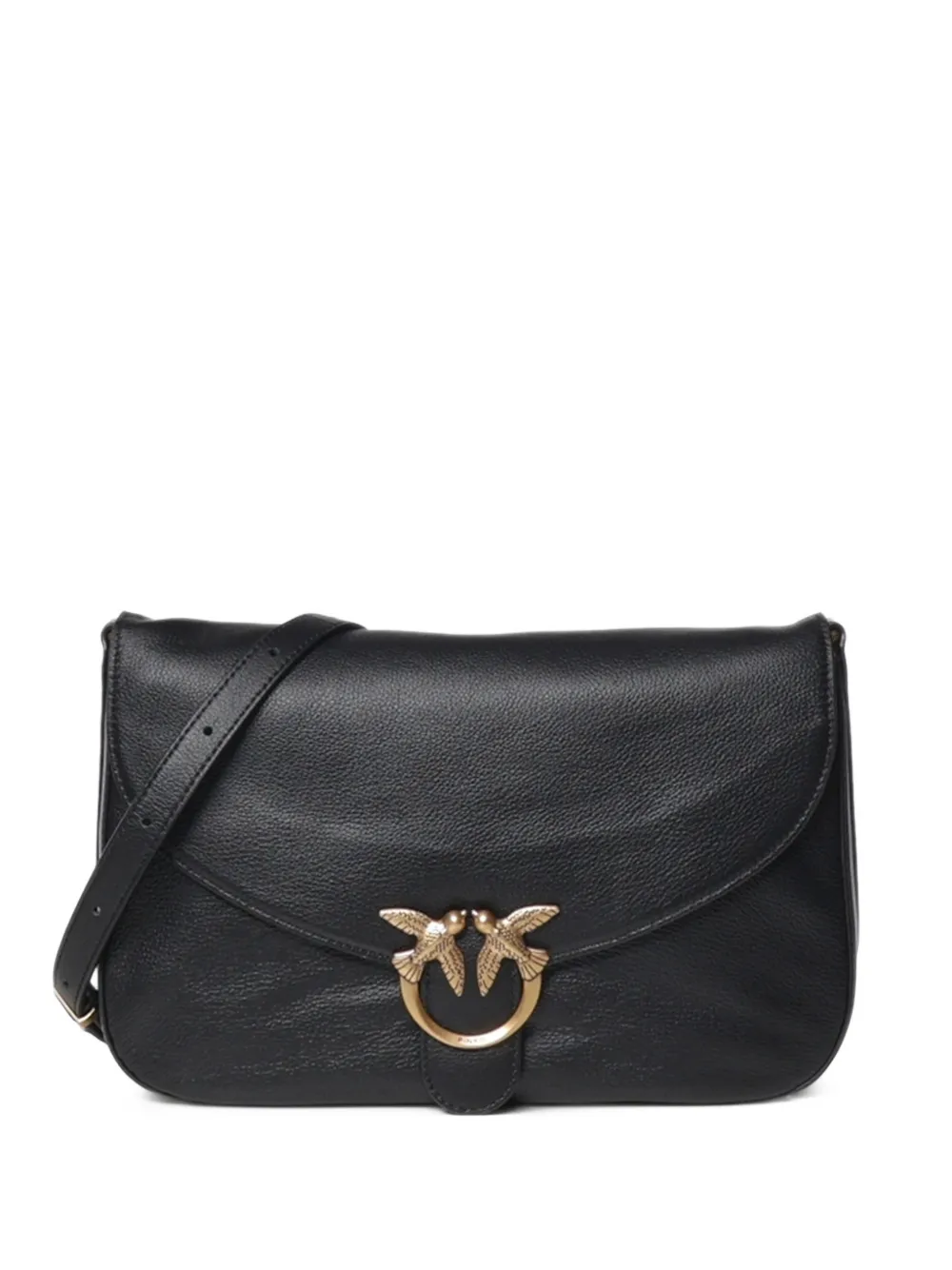 PINKO Love Birds leather shoulder bag - Black