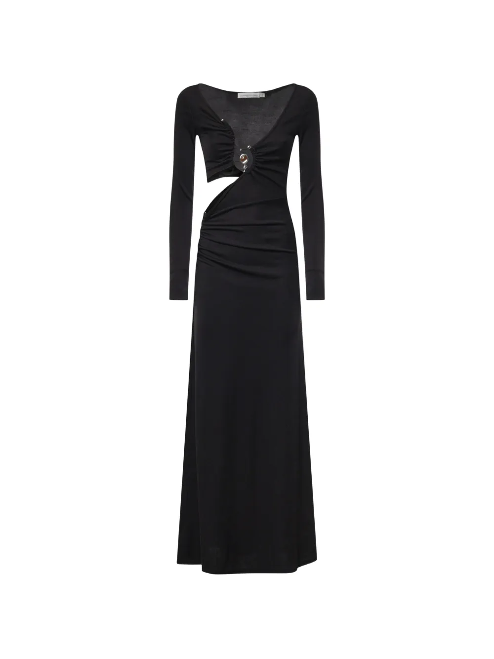 Christopher Esber cut-out ruched maxi dress Zwart