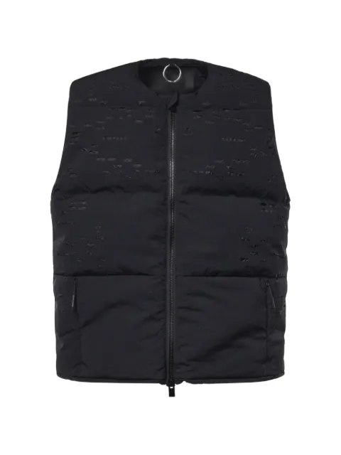 HELIOT EMIL perforated padded gilet