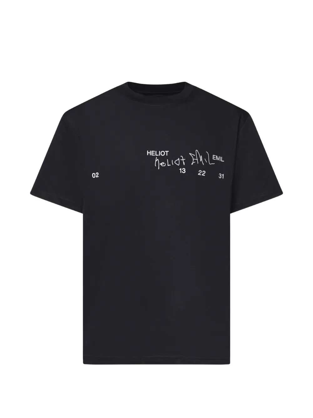 HELIOT EMIL Fulgens logo-print T-shirt - Nero