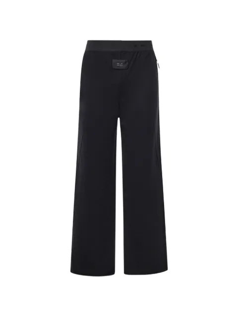 HELIOT EMIL logo-waistband wide-leg trousers
