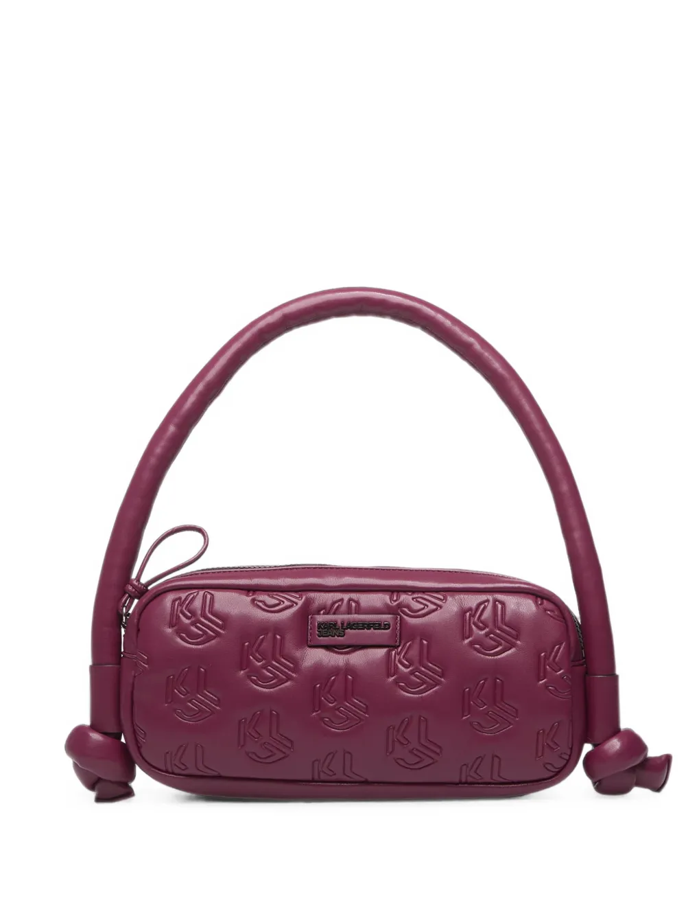 Karl Lagerfeld Jeans logo-embossed knot-detail shoulder bag - Violett