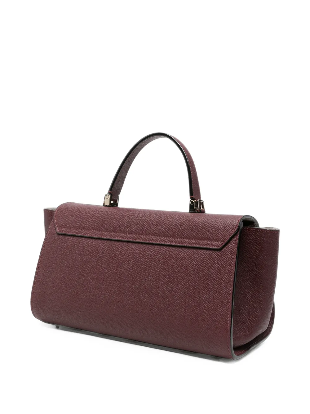 Valextra Medium Iside leren shopper Rood