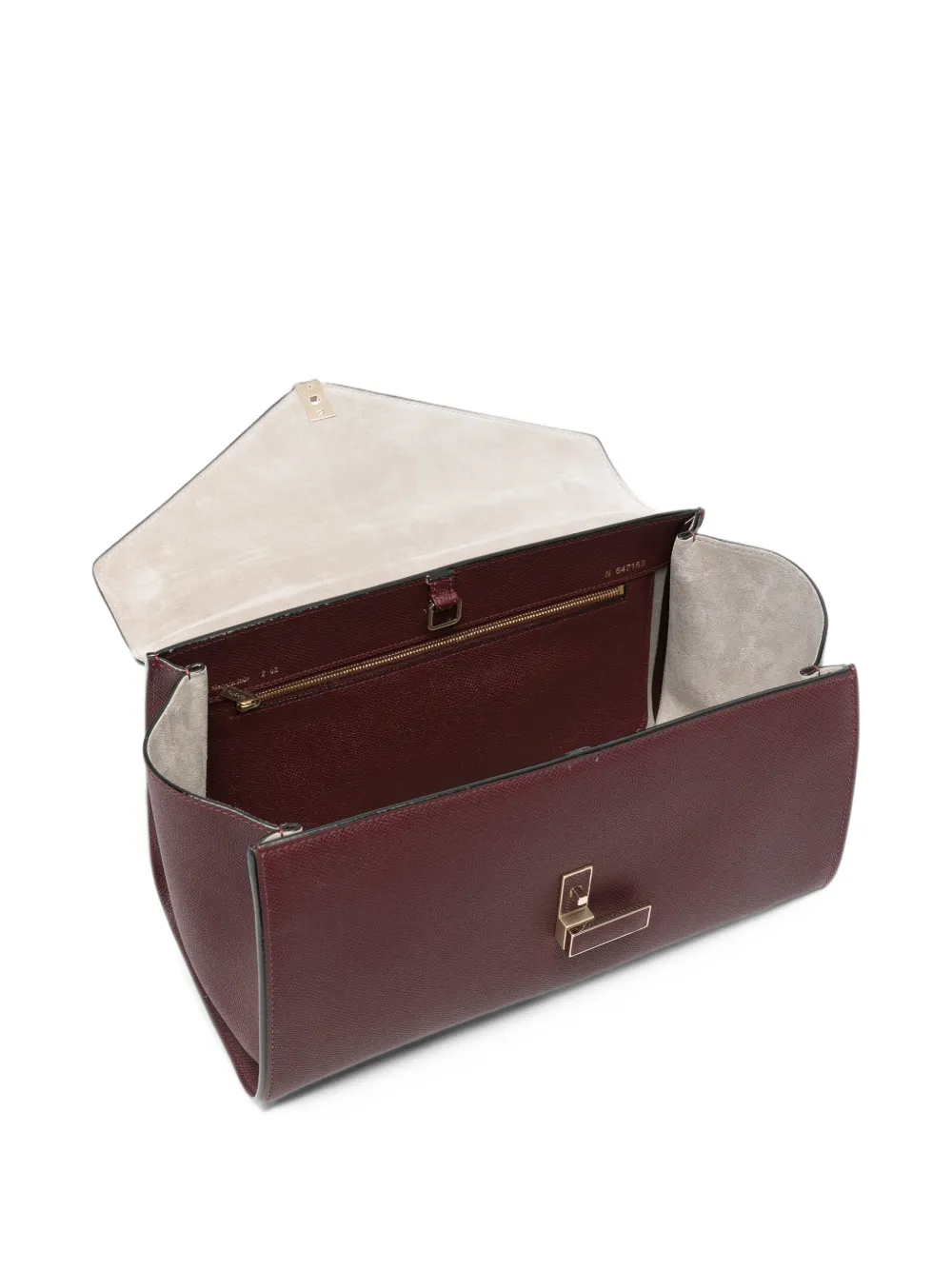 Valextra Medium Iside leren shopper Rood
