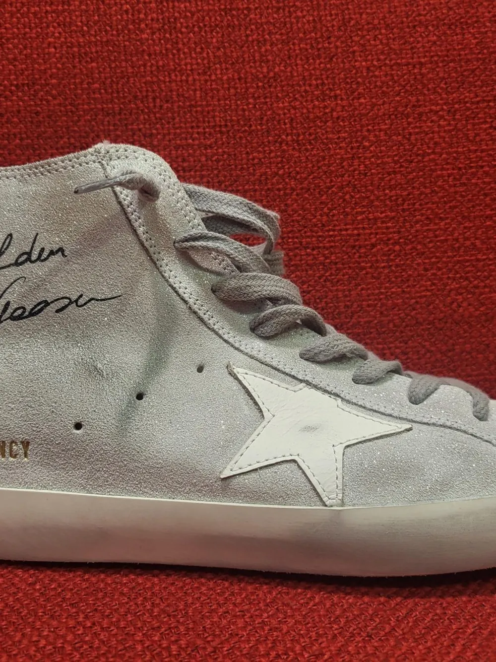Golden Goose Francy Classic glitter-effect sneakers - Argento