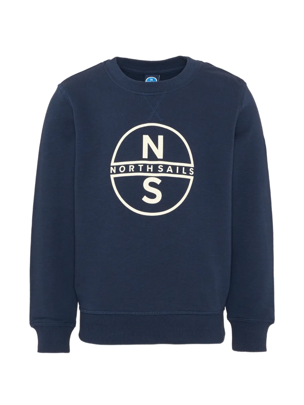 North Sails Kids Sweater met logoprint Blauw