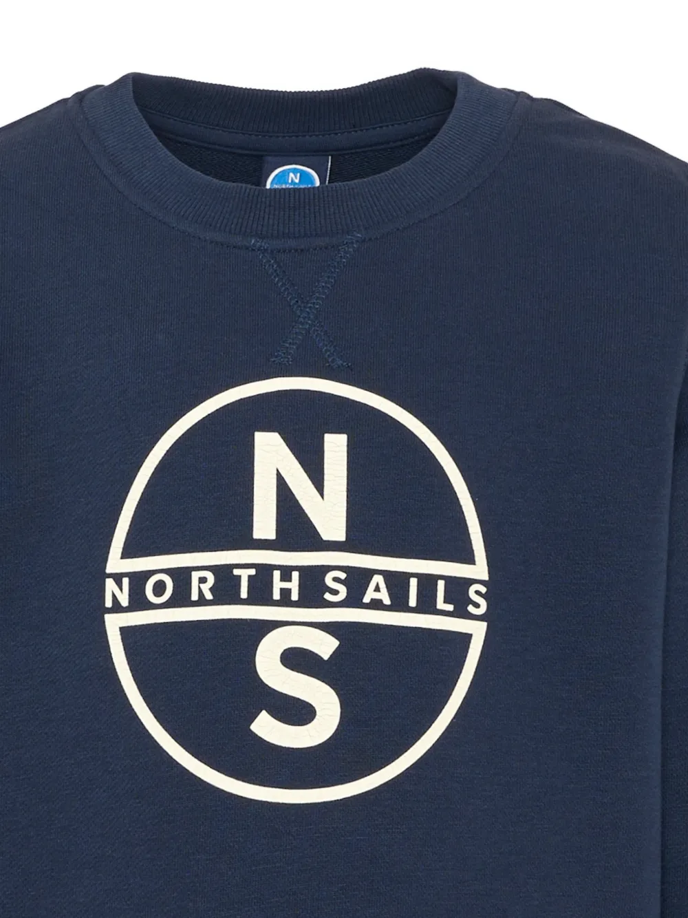 North Sails Kids Sweater met logoprint Blauw