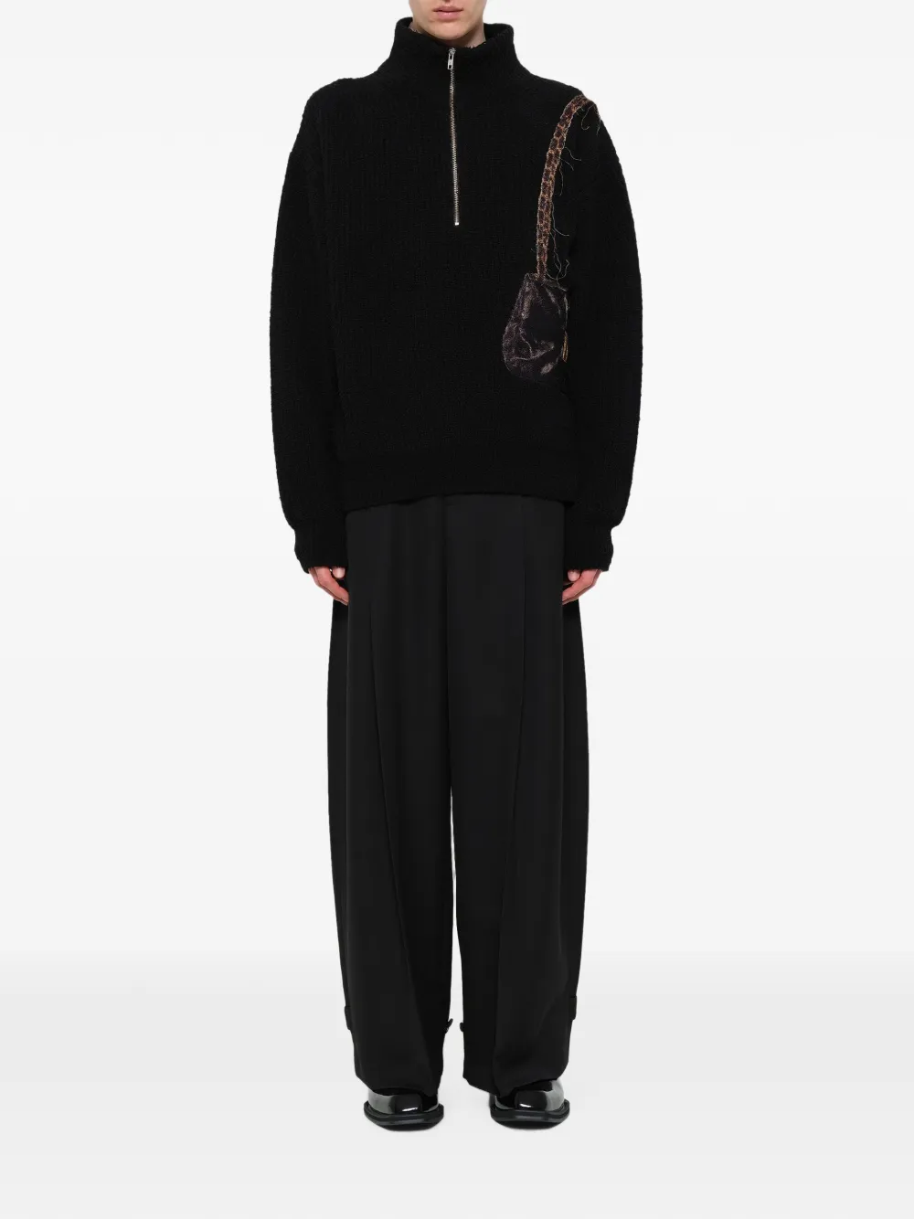 Doublet Half-zip Sweater In Multi