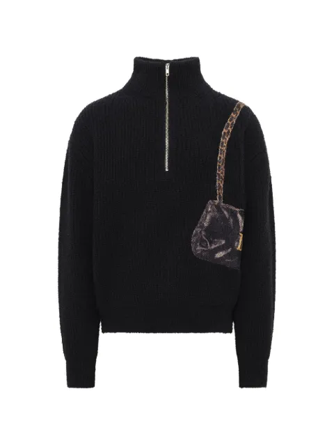 Doublet half-zip sweater