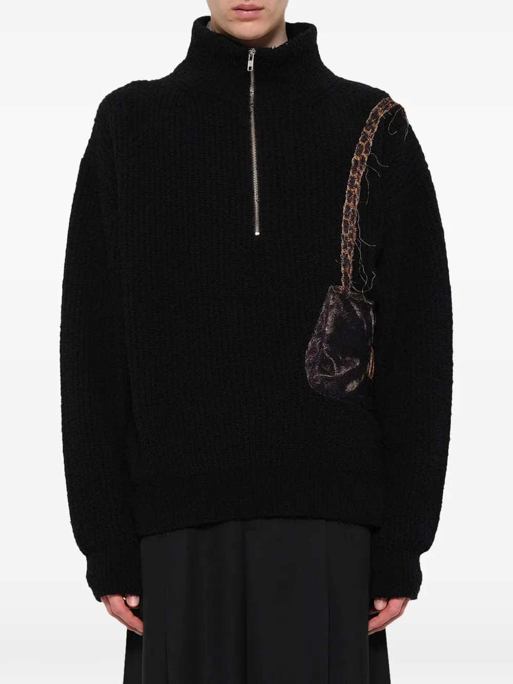 Doublet Half-zip Sweater In Multi