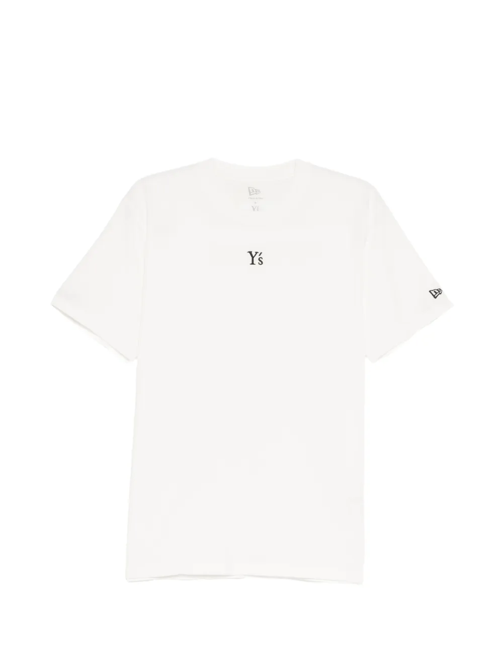Y's x New Era T-shirt met geborduurd logo Wit