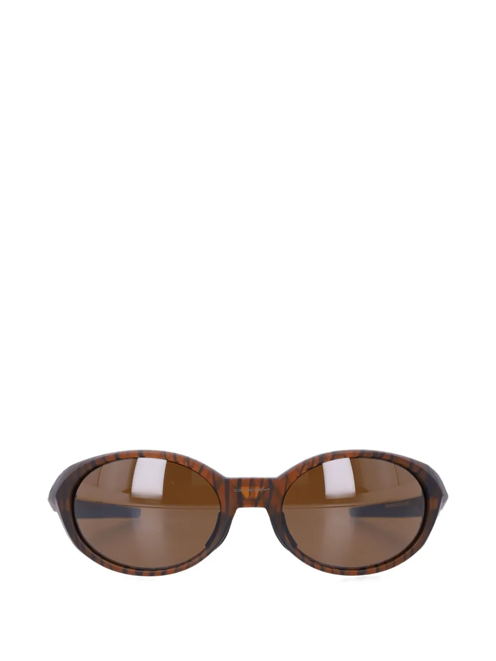 Oakley Redux tiger-print oval-frame sunglasses - Marrone