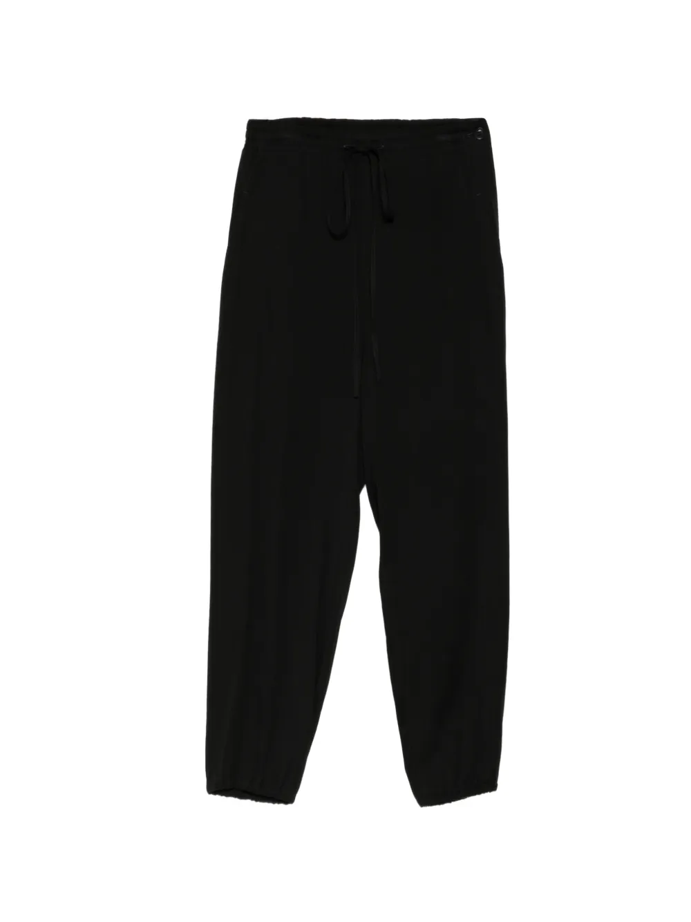 Y's drawstring elasticated-cuff jogger pants - Schwarz