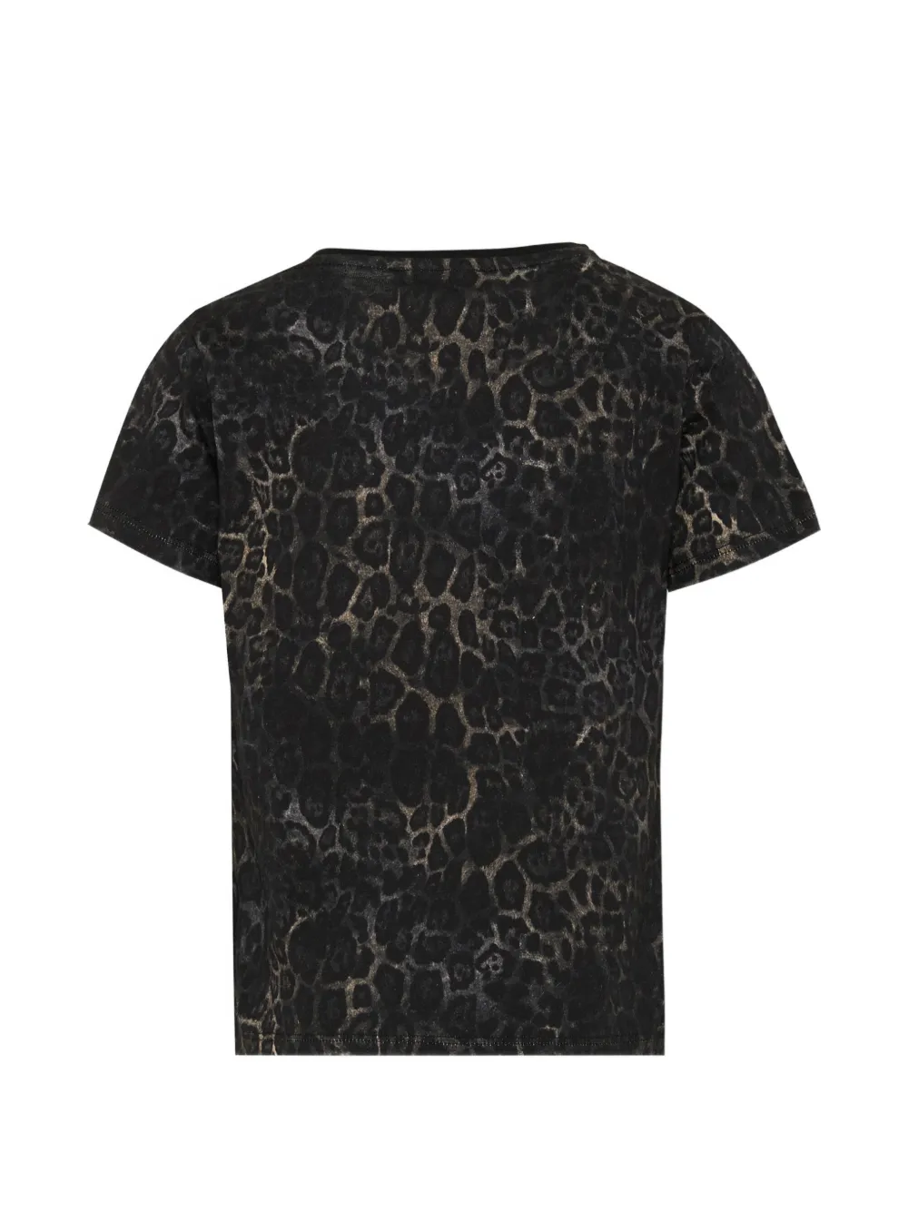 Just Cavalli Kids leopard-print logo-print T-shirt Zwart