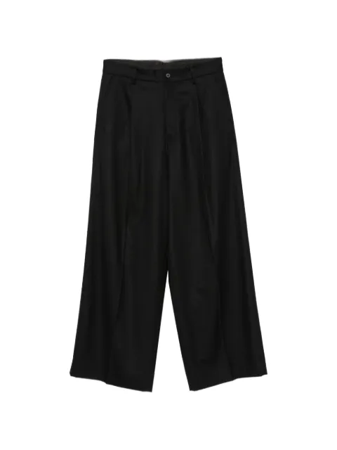 ssstein pleated wide-leg trousers